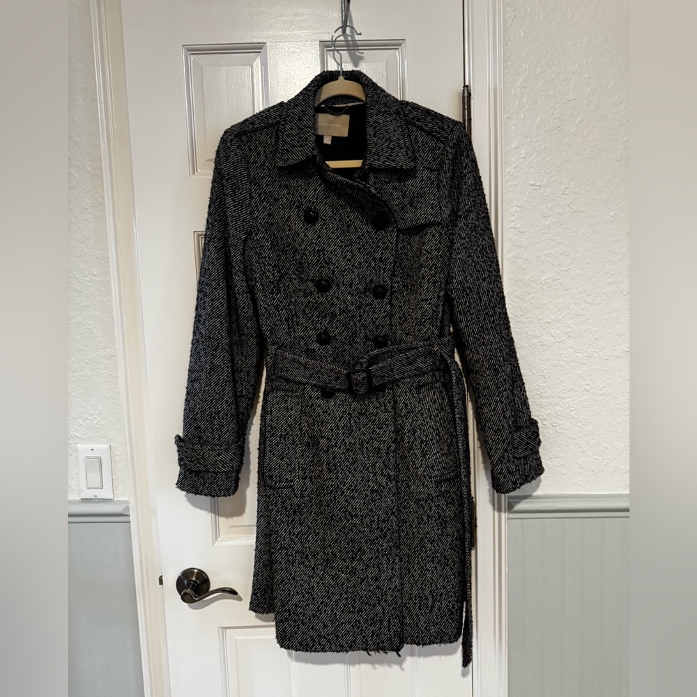 Banana Republic Herringbone Double Breasted Trench Coat